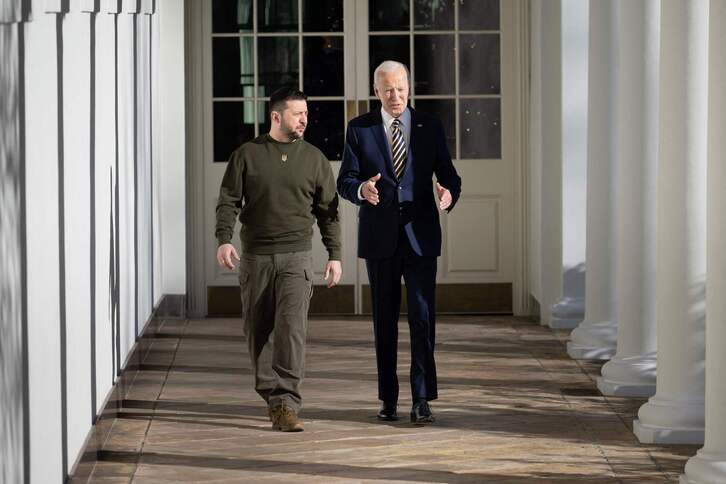 Zelenski y Biden, en la Casa Blanca. 