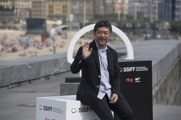 Kore-eda, en el festival de cine de Donostia.