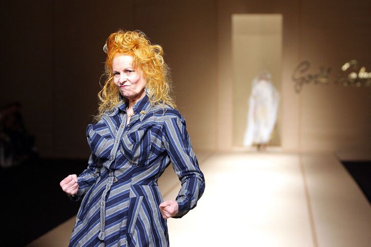 Vivianne Westwood, en una pasarela de París en 2007. 