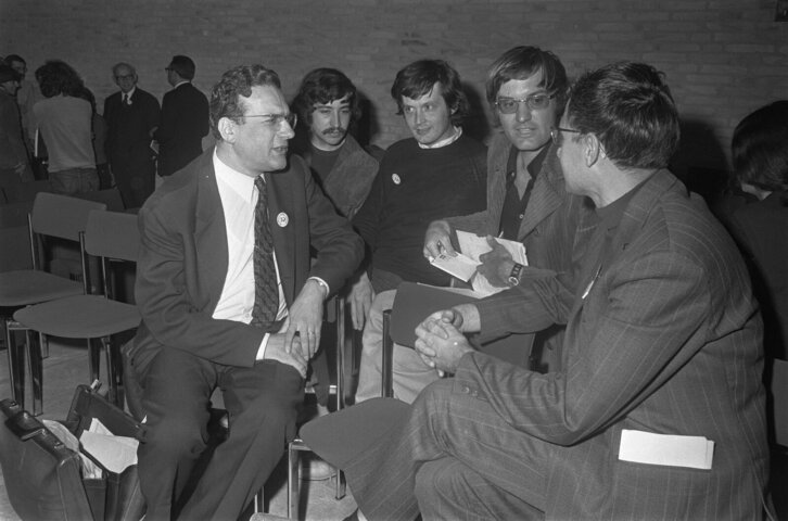 Ernst Mandel, Herbert Gintis, Bob Rowthorn, Elmar Altvater y Theo van de Klundert (1970).