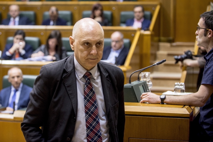 Rodolfo Ares, en el Parlamento de Gasteiz.
