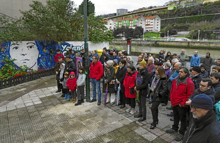 Un momento del homenaje a Yolanda González.