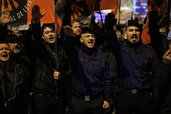 Acto de la Falange Española en Madrid el pasado 19 de noviembre. 