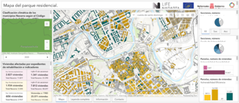 A través de un visor, el Gobierno de Nafarroa ofrece un mapa con datos sobre la vulnerabilidad edificatoria y social de los inmuebles residenciales del herrialde.