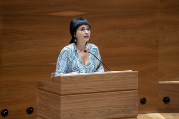 Laura Aznal, en una intervención parlamentaria.