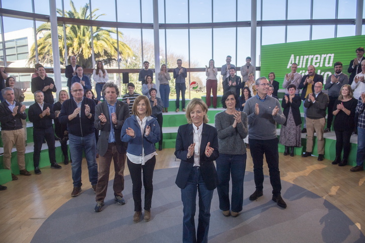 Acto del PNV celebrado este sábado en Donostia.