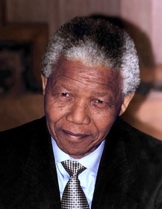 Nelson Mandela, apartheidaren aurkako ekintzailea.