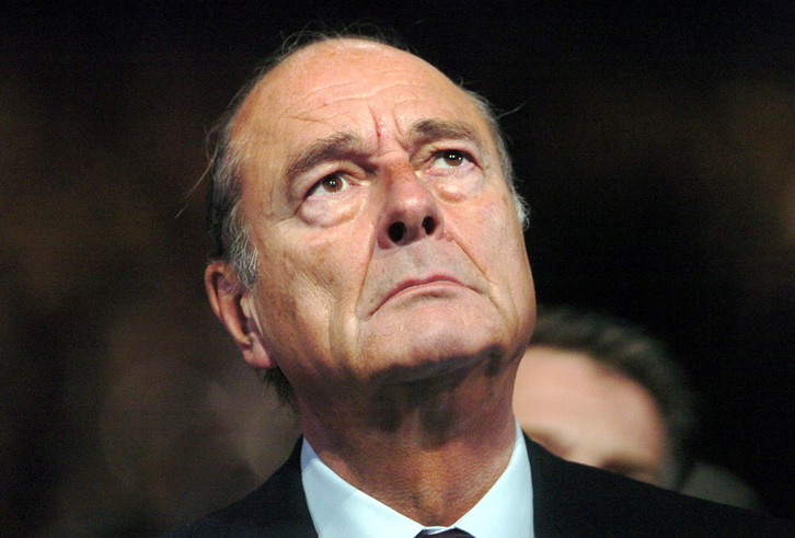 Jacques Chirac presidente frantsesa, 2005eko argazki batean.