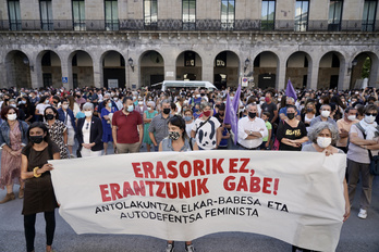 Concentración en Bergara por una agresión sexual anterior.