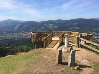 Mirador del monte Ilso Eguen, que se verá afectado por el parque eólico