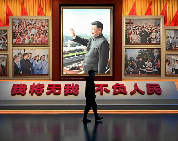 Panegírico omnipresente del líder chino en el museo del PCCh en Pekín.