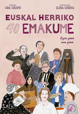 Portada del libro «Euskal Herriko 40 emakume».