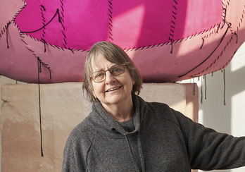 Phyllida Barlow, en una muestra anterior.