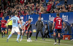 Osasuna empató contra el Celta el último partido en El Sadar.