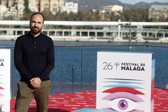 El cineasta Álvaro Gago, en su visita al Festival de Málaga. 