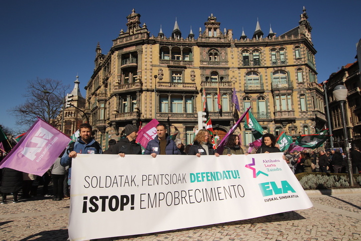 ELA ya ha mostrado en numerosas ocasiones su rechazo al plan del Gobierno español para la reforma de pensiones.