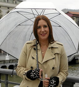 Dolores Redondo en Bilbo, presentando su última novela ‘‘Esperando el diluvio’’.