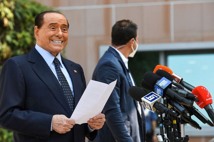Silvio Berlusconi a su salida del hospital en septiembre de 2020.