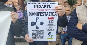 Cartel con las manifestaciones convocadas para el 22 de abril.