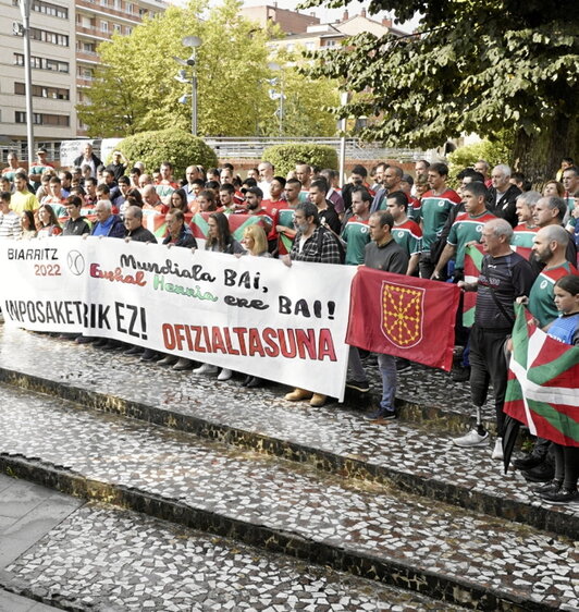 Acto en apoyo de la Euskal Selekzioa.