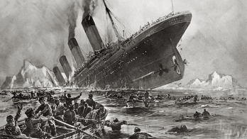 Titanic ontziaren hondoratzea, Willy Stowerren margolan batean irudikatuta.