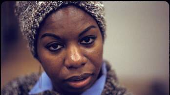 Simone durante la grabación de 'Nina Simone Sings the Blues'.