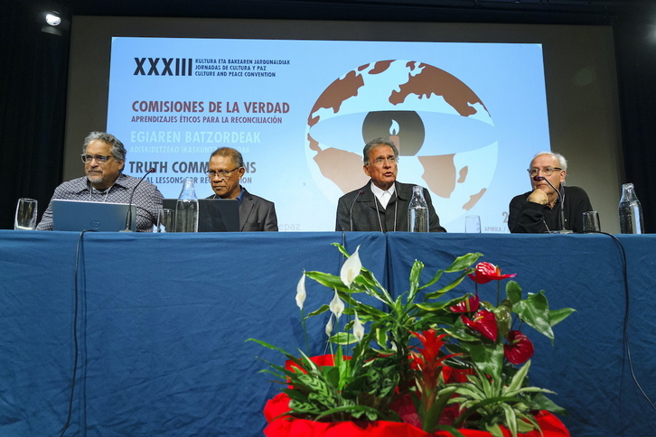 Nina, Araújo, González Posso y Díaz, en las jornadas.