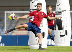 Iker Muñoz, en el último entrenamiento.