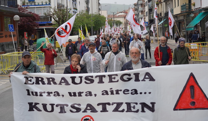 Erraustegiaren aurkako martxa, Lasarte-Orian. 