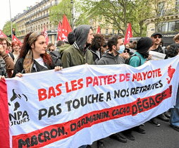 Imagen de la manifestación en París.