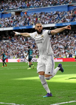 Benzema llega tras marcar tres goles el sábado.