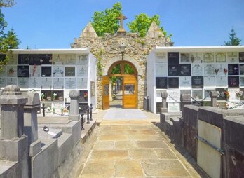 Vista del cementerio de Zornotza.