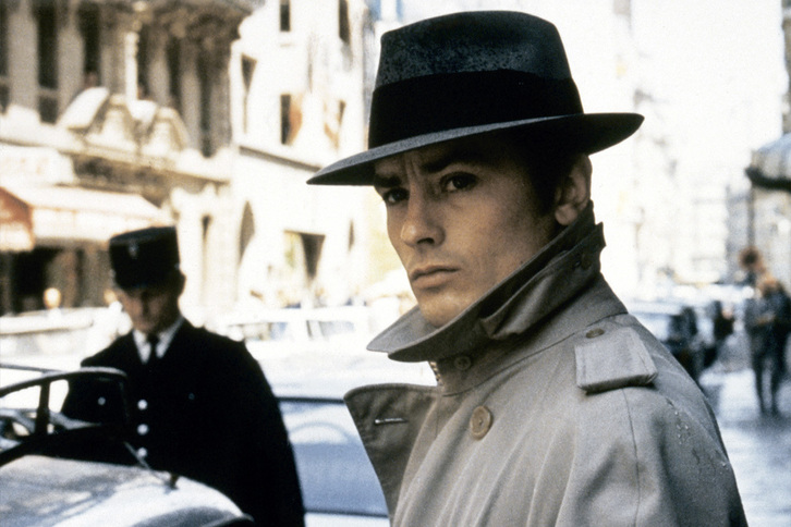 Imagen de ‘Le Samouraï’ (1967), que han llevado a la portada del libro.