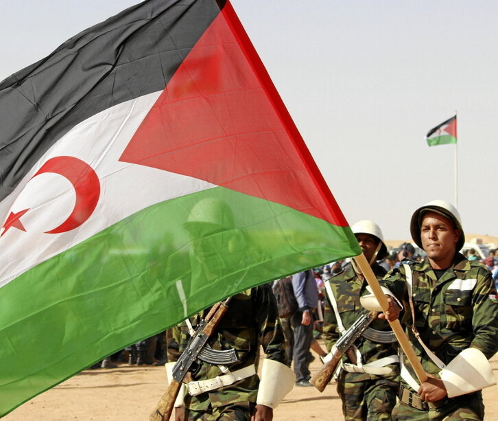 Desfile del Frente Polisario en 2015.