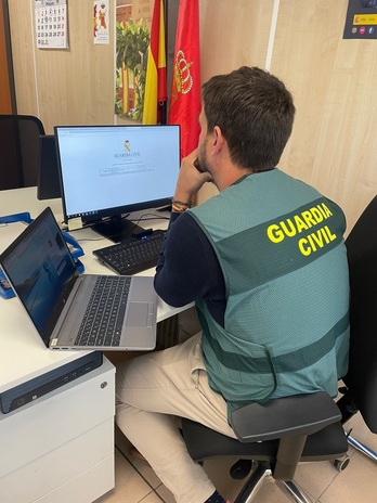 La Guardia Civil de Nafarroa recibió las denuncias y ha llevado a cabo la investigación. 