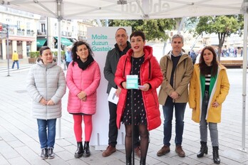 Rocío Vitero, en la comparecencia de Gasteiz para abordar la cuestión energética y climática.