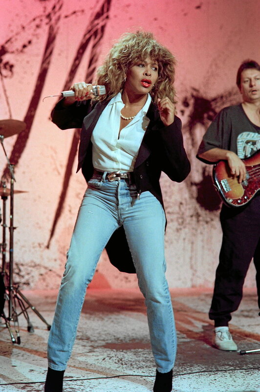 Tina Turner, durante un concierto ofrecido en París en 1989.