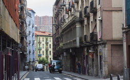 Calle San Francisco, en Bilbo.