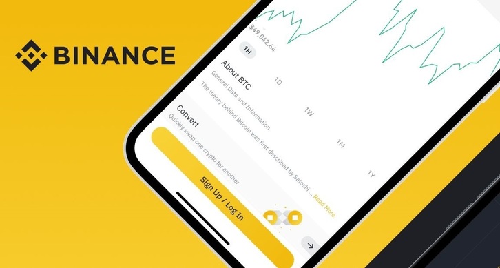 La plataforma de criptoactivos Binance.