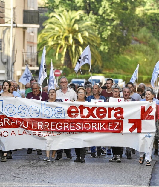 Un momento de la manifestación.