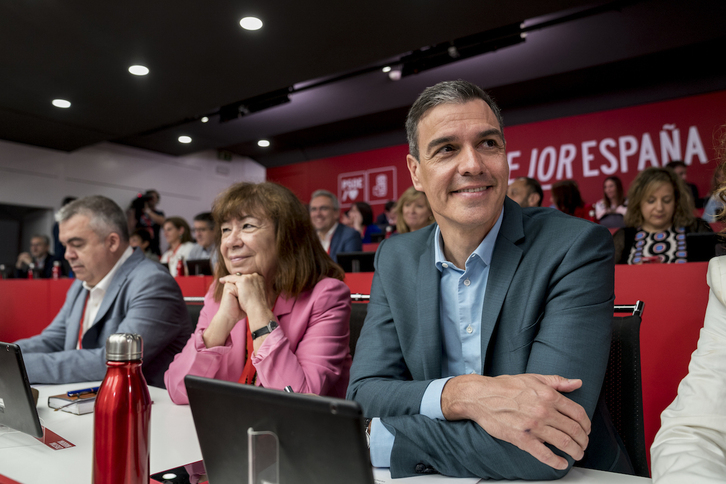 Sánchez, en el Comité Federal del PSOE de este sábado.