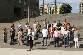 Los candidatos de EH Bildu a los comicios del próximo 23 de julio.