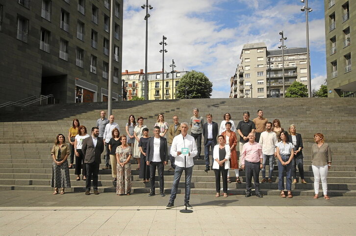 EH Bildu presentó en Bilbo a sus candidatos y candidatas para las elecciones del 23 de julio.