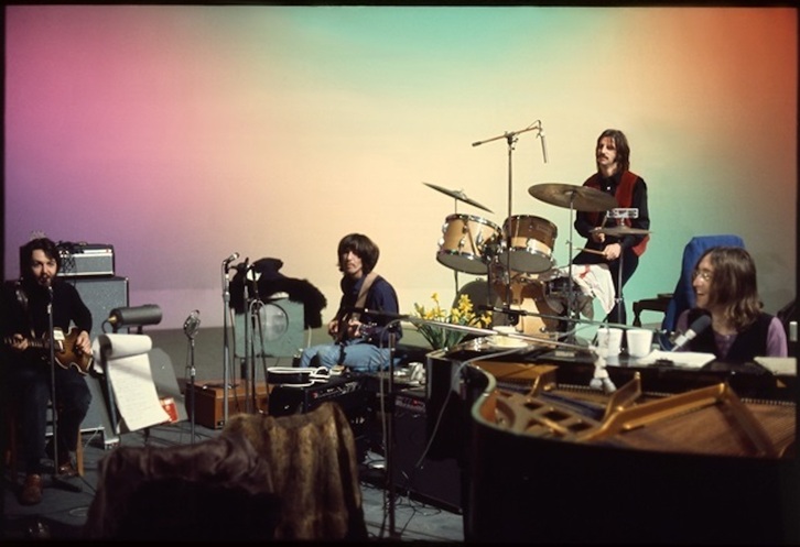 ‘The Beatles’ taldea, artxiboko irudian.