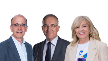 Alberto Catalán, Enrique Maya y María Caballero, candidatos de UPN.