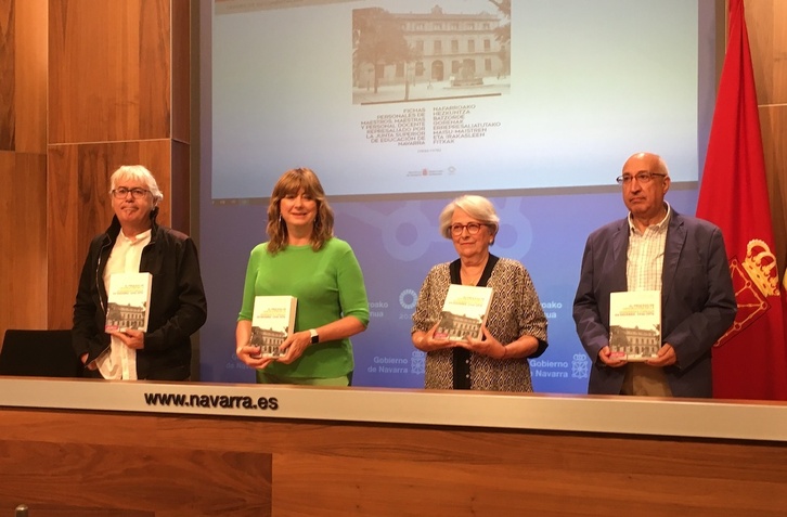 Presentación del trabajo sobre el proceso de depuración sufrido por la enseñanza pública en Nafarroa entre 1936-1976.