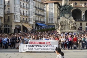 Gasteizko hilketa matxista salatzeko elkarretaratzea.