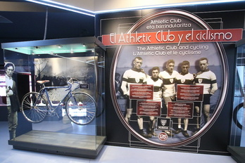 El Athletic ha organizado una exposición sobre su conexión con el ciclismo.