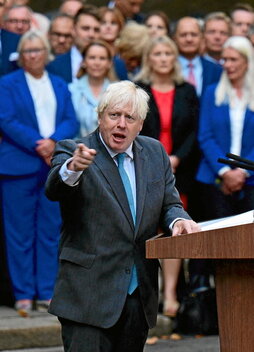 Boris Johnson, en el Parlamento en setiembre de 2022.