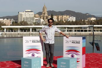 Félix Viscarret, en la presentación de la película en Málaga.